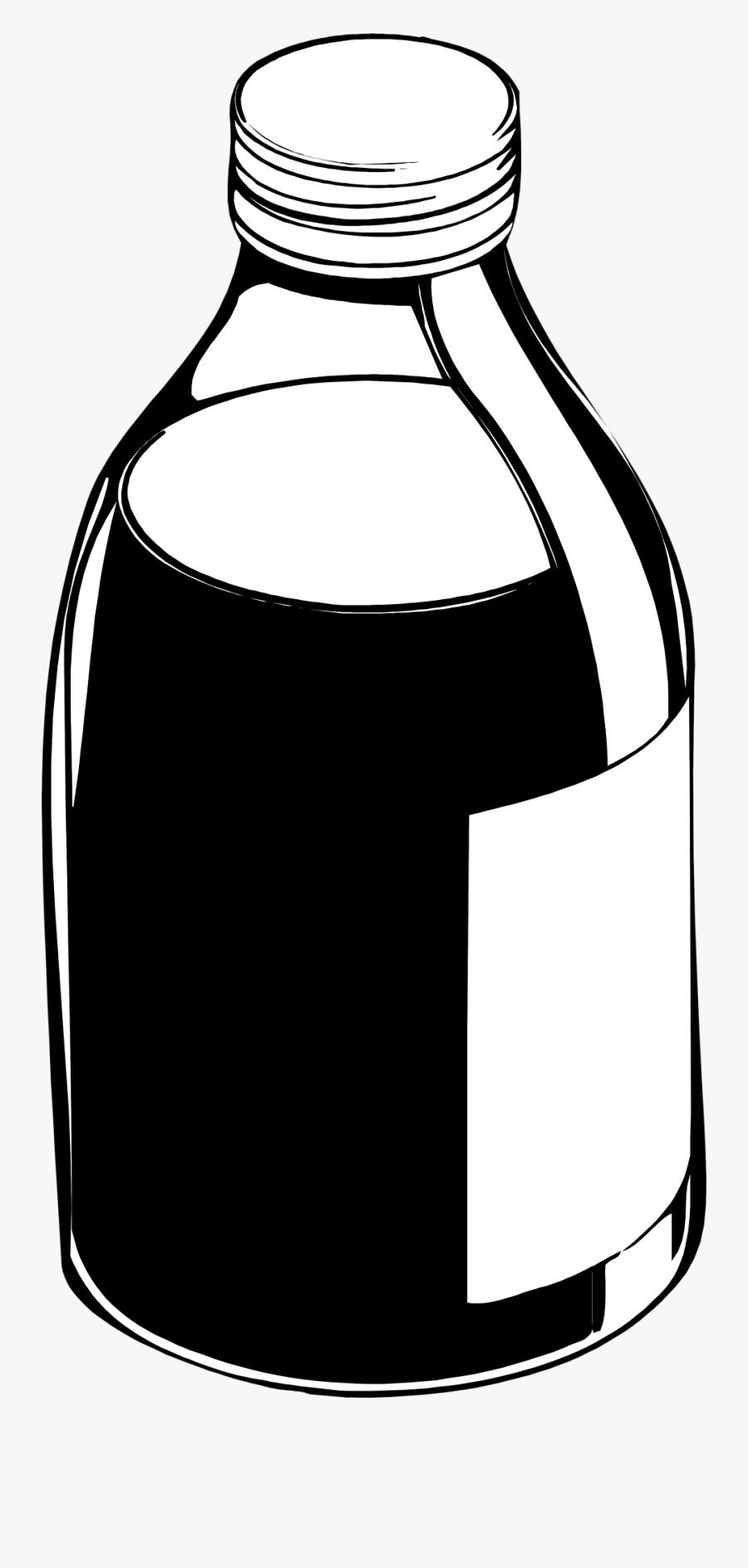 Medicine Bottle Clipart - Medicine Bottle Clipart Black And White, Transparent Clipart