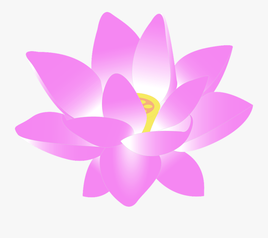 Lotus Blossom - Flower Clip Art Png, Transparent Clipart