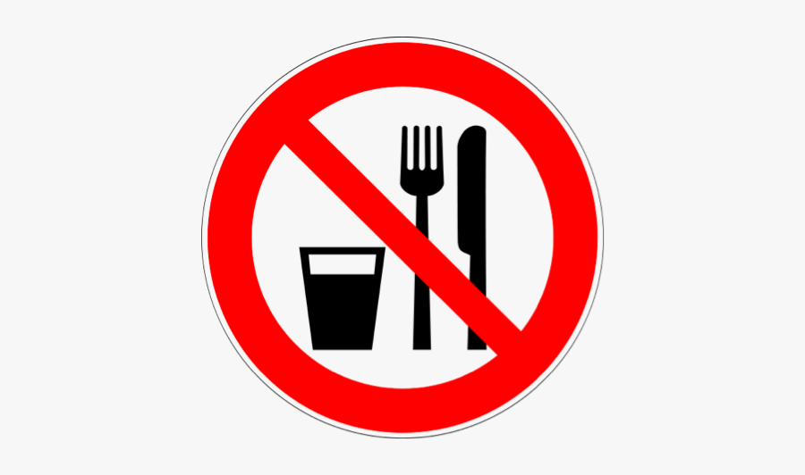 Lab Safety Rules Clipart - Eating Or Drinking Sign, Transparent Clipart