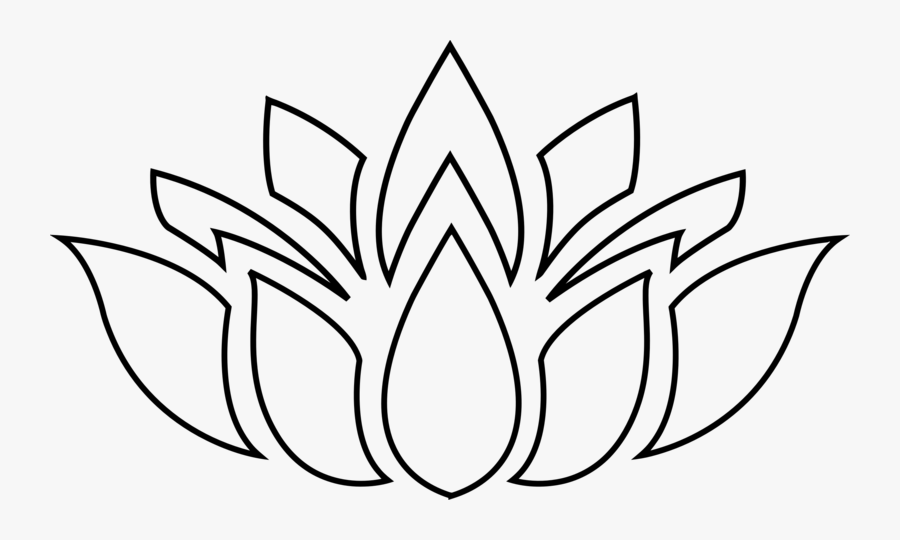 Transparent Lotus Clipart - Lotus Flower Silhouette Png, Transparent Clipart