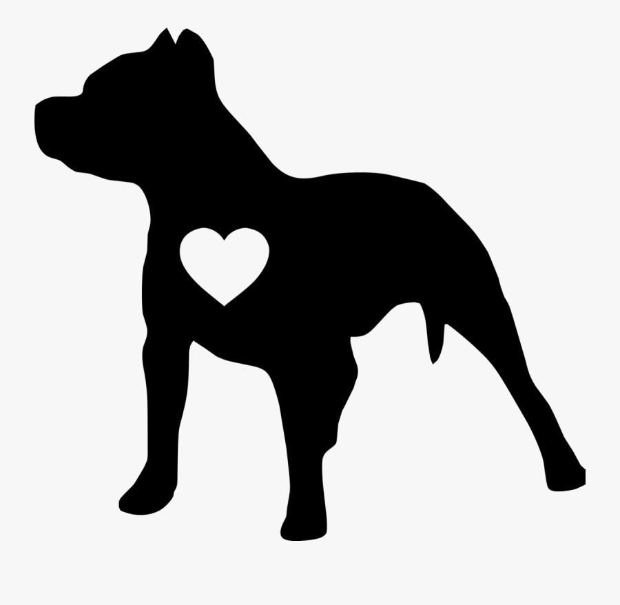 Pitbull Silhouette Png - Pit Bull Clip Art, Transparent Clipart