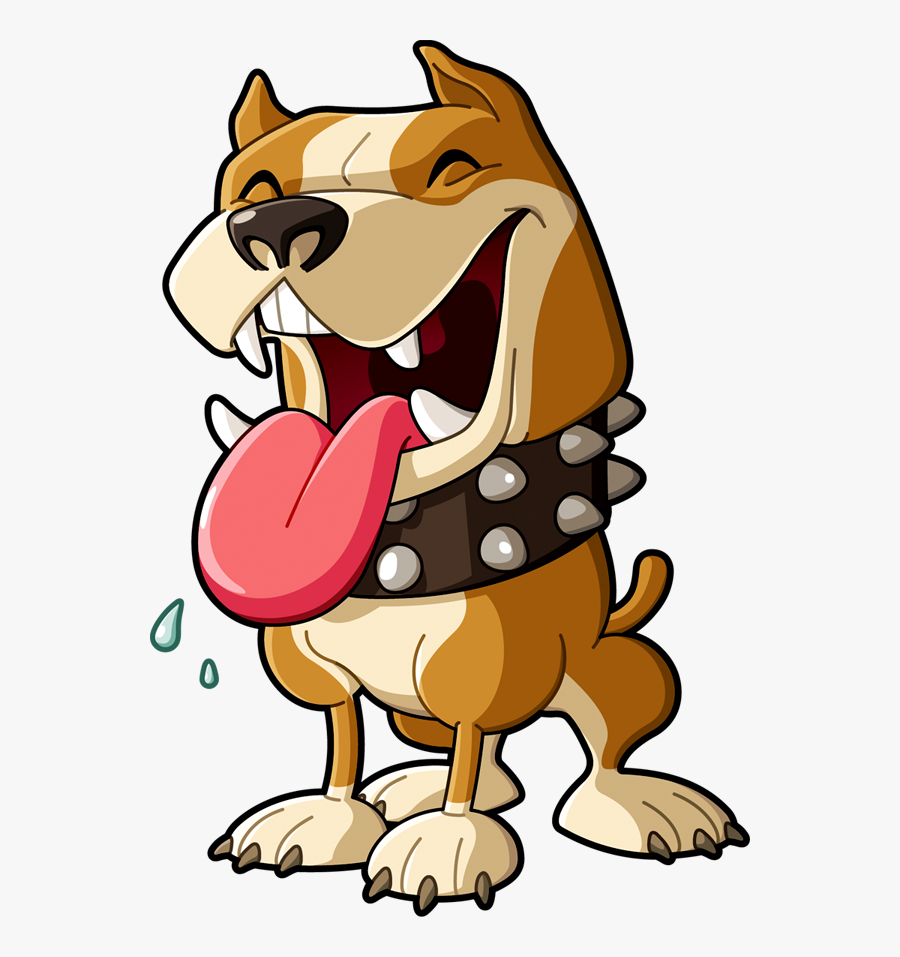 Happy Pitbull By - Cartoon Pitbull, Transparent Clipart