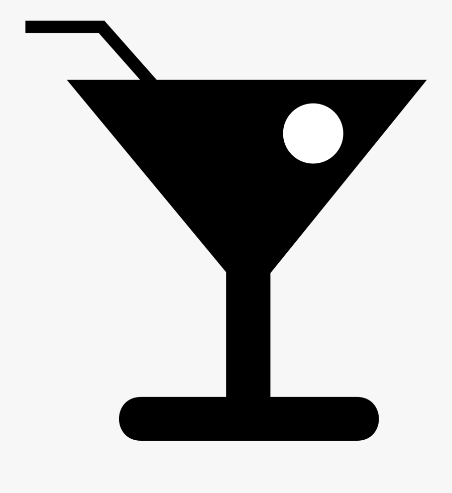 Black And White Cocktails Clipart, Transparent Clipart