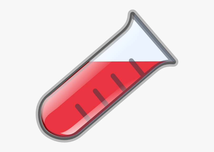 Red Test Tube Clip Art At Clker - Red Acid In Test Tube, Transparent Clipart