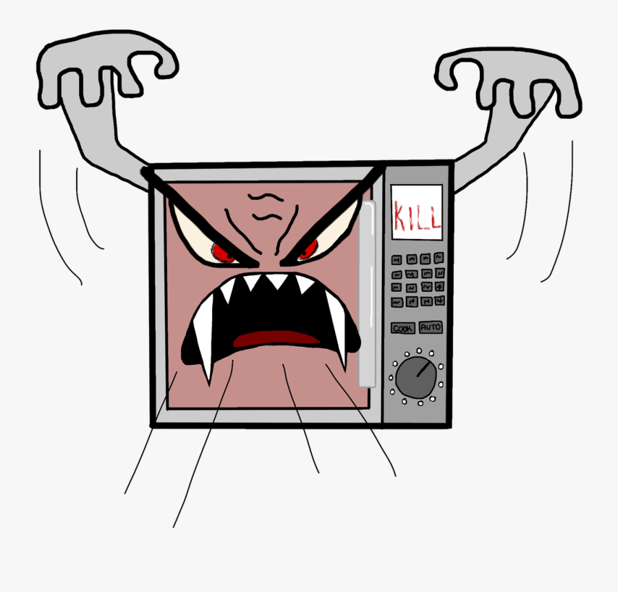 Microwave Clipart Uses Heat - Cartoon, Transparent Clipart