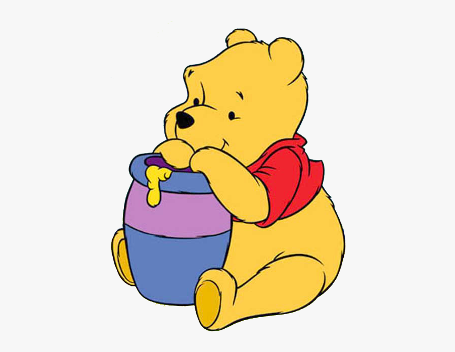 Winnie The Pooh - Winnie The Pooh Holding Honey, Transparent Clipart