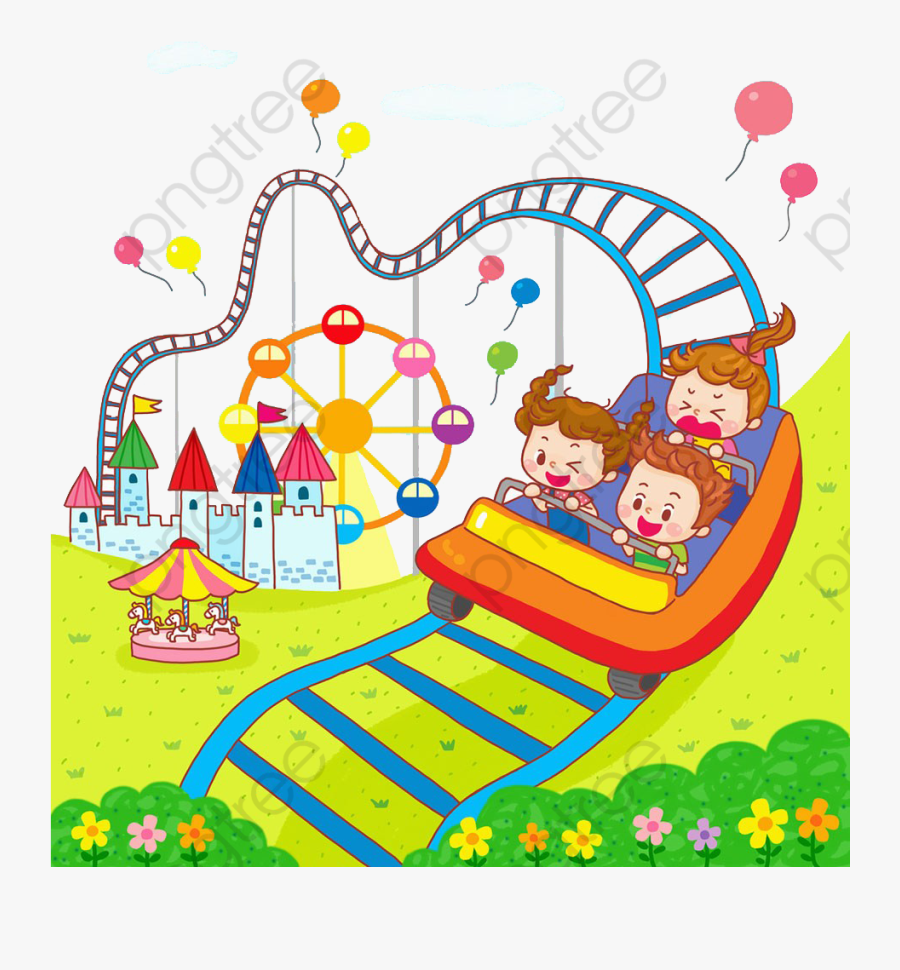 Transparent Carousel Clipart - Rollercoaster Png, Transparent Clipart
