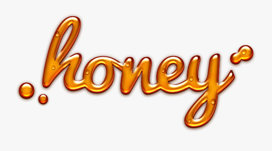 Honey Text - Honey Name, Transparent Clipart