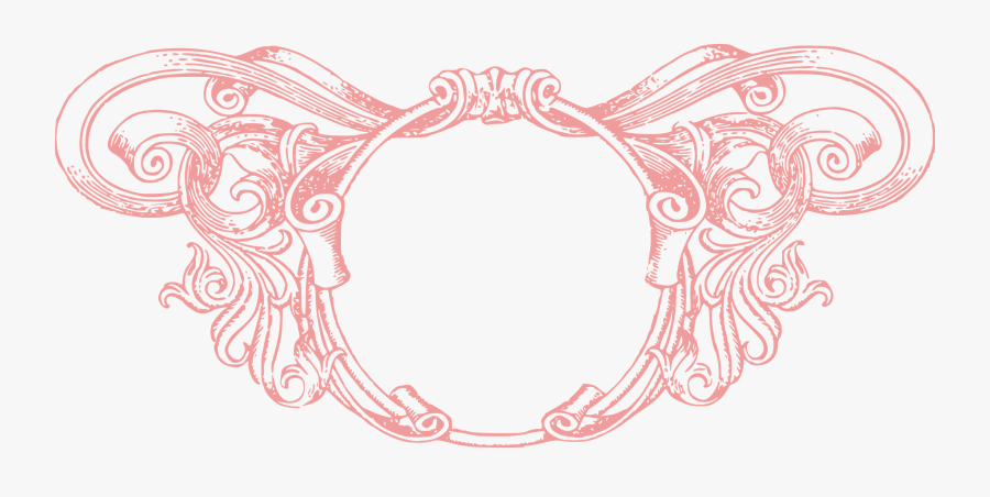 Vintage Borders, Borders, Frames, Ornaments, Free, - Vintage Border Pink Png, Transparent Clipart