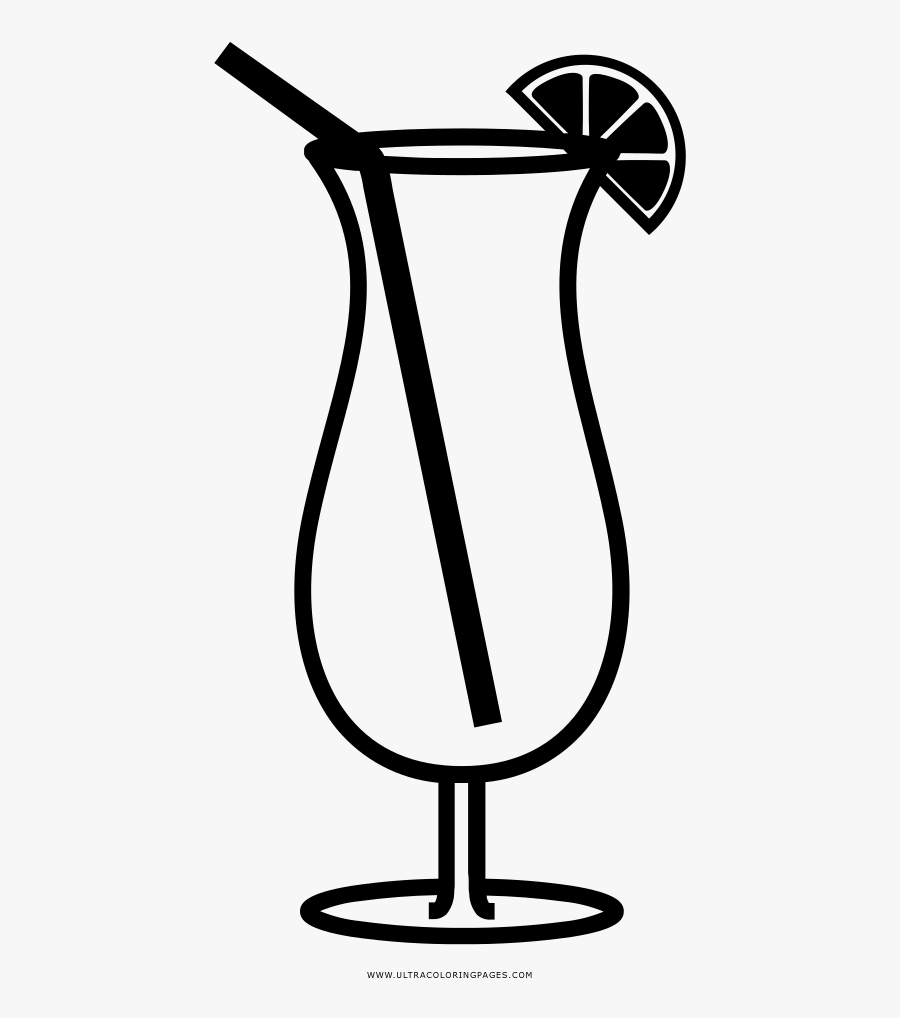 Cocktail Coloring Page Black And White Cocktail Clipart Free Transparent Clipart Clipartkey