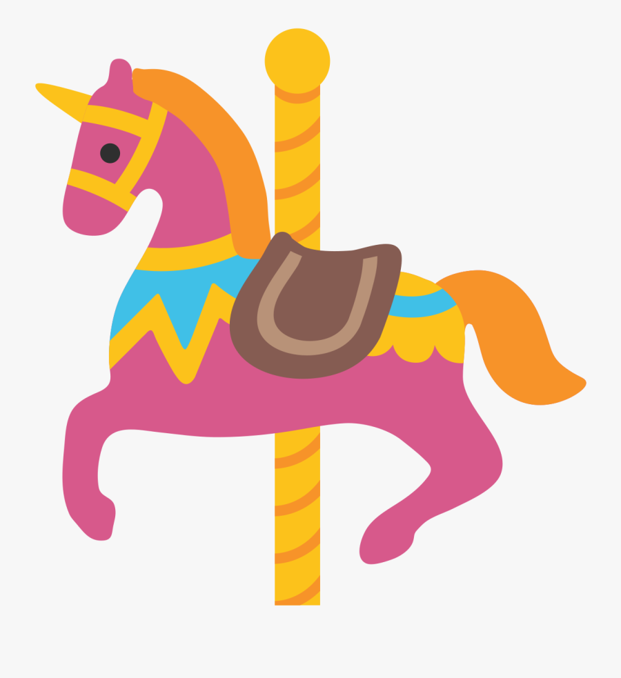 Transparent Carousel Horse Png - Carousel Emoji, Transparent Clipart