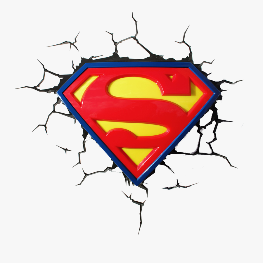 Dcics Superman Logo 3d Light Zing Pop Culture - Dc Comic Superman Logo, Transparent Clipart
