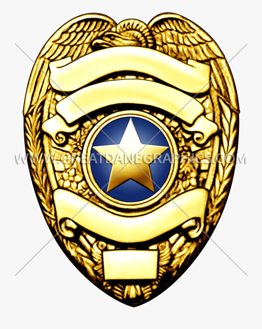 Gold Clipart Police Badge - Gold Police Badge Clipart, Transparent Clipart