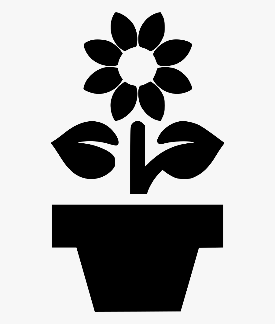 Plant Pot Flower - Flower Pot Svg Free, Transparent Clipart