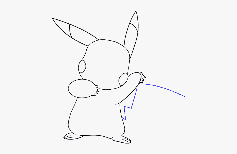 How To Draw A Pikachu Easy Drawing Guides - Cartoon, Transparent Clipart
