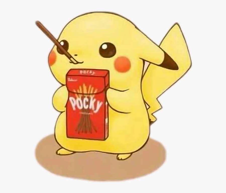 Pikachu Kawaii Pokemon Cute Pikachu Pocky Free Transparent Clipart Clipartkey