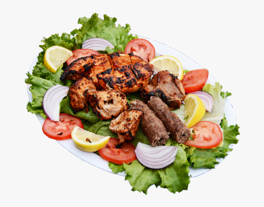 Transparent Food - Chicken Tikka & Lamb Kebab, Transparent Clipart