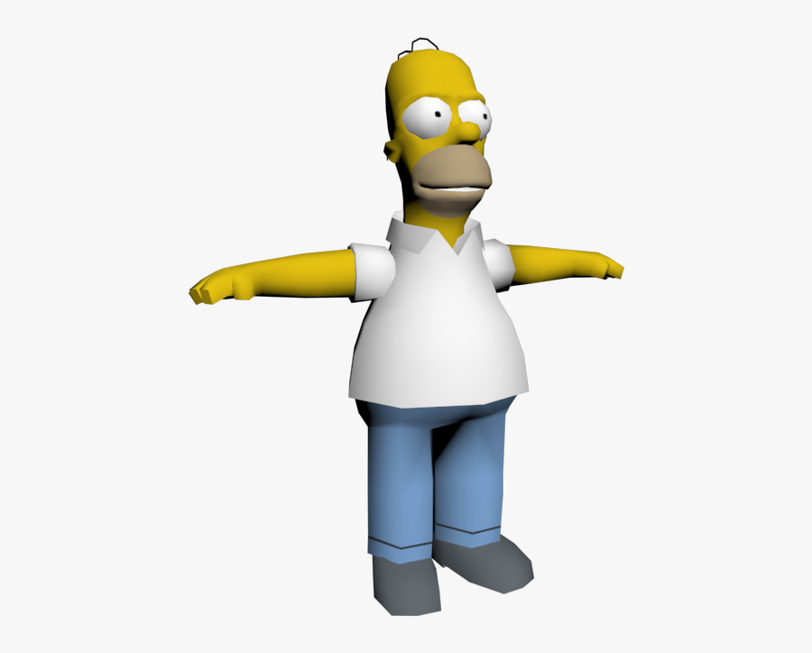 Download Zip Archive - Simpsons Hit And Run Homer, Transparent Clipart