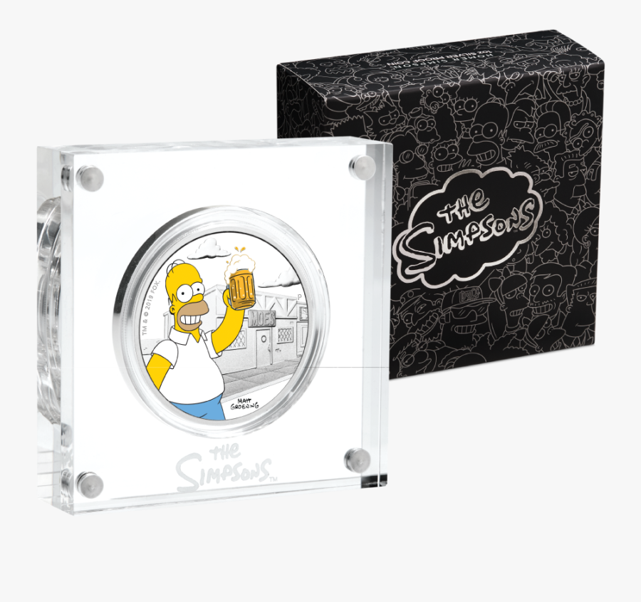 Silver Numis The Simpsons Homer 2019 1 Oz - Tuvalu 1 Dollar 2019 Simpson, Transparent Clipart