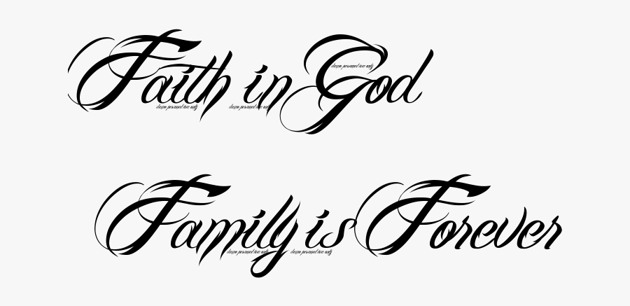 Love Tattoo Clipart Love Faith God - Tattoo Png Word, Transparent Clipart