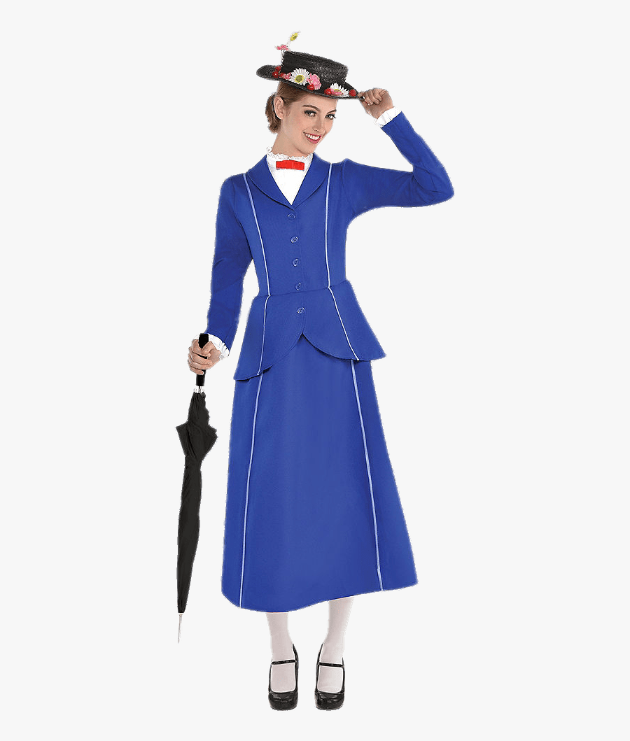 Mary Poppins Costume, Transparent Clipart