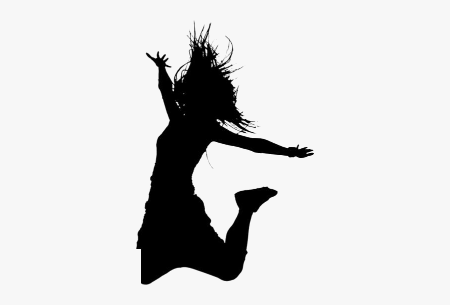 Girl Jumping Png Image Clip Art - Silhouette, Transparent Clipart