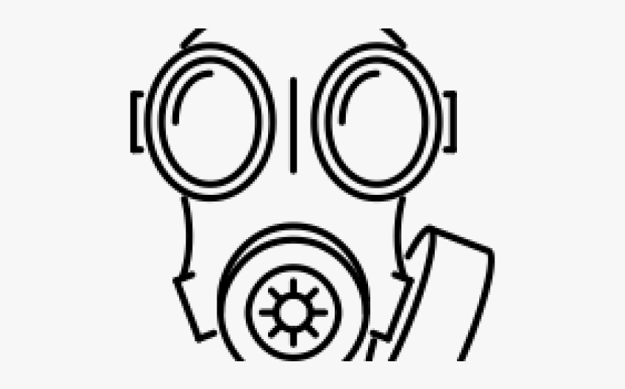 Ww1 Gas Mask Drawing, Transparent Clipart