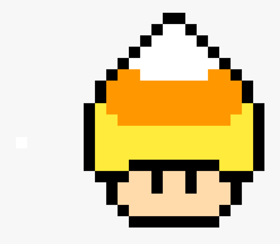 Candy Corn Mushroom - Super Mario World Golden Mushroom, Transparent Clipart