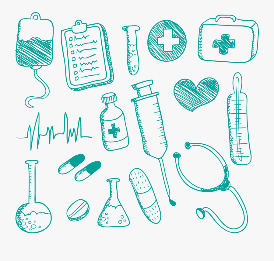 Medicine Nursing Drawing Doodle - Medical Things To Draw, Transparent Clipart