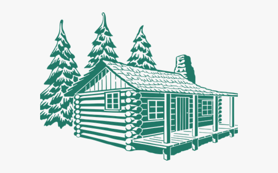 Wood Clipart Mountain Vacation - Log Cabin Drawing, Transparent Clipart