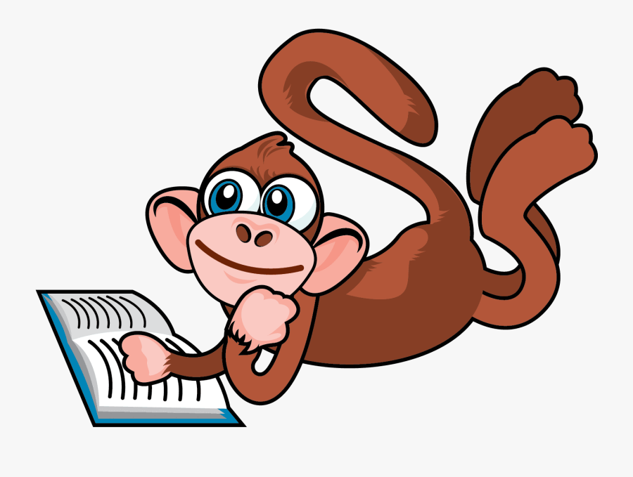 Dynamo Kids Monkey Read - Cartoon, Transparent Clipart
