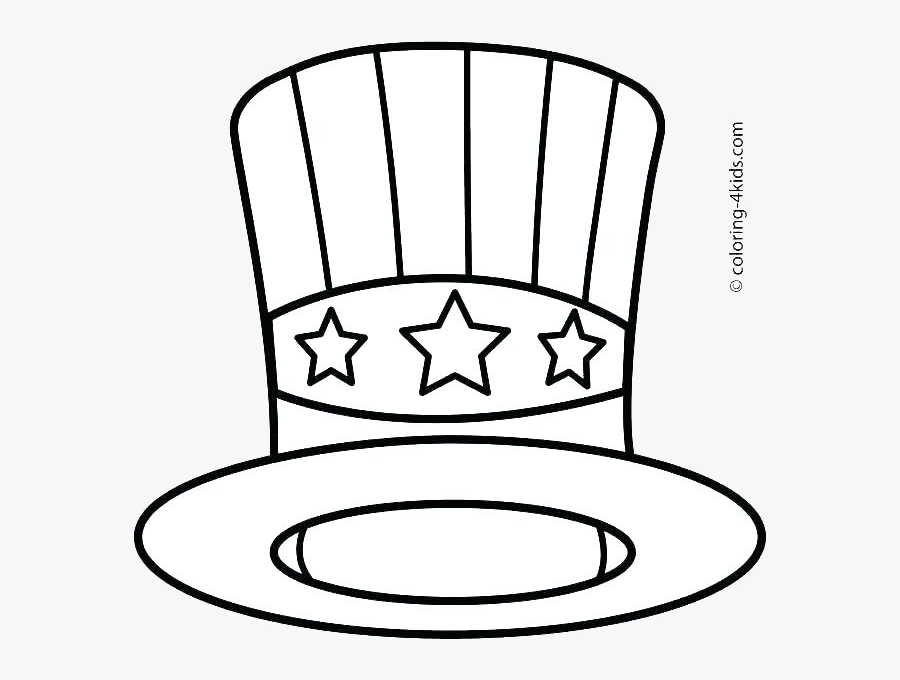 Pilgrim Hat X Drawing At Free For Personal Use Boy - American Hat Coloring Page, Transparent Clipart