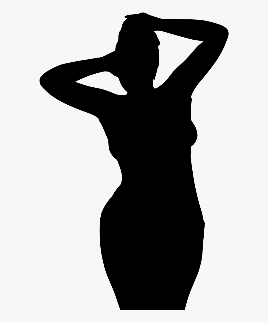 Clip Art Svg Person Woman Leisure - Curva De Mujer Png, Transparent Clipart