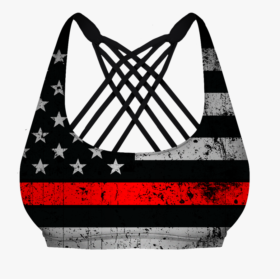 //thin Red Line Vitality Sports Bra - Thin Blue Line Bra, Transparent Clipart