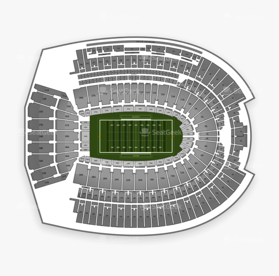 Ohio State Buckeyes Football Seating Chart & Map - Ohio Stadium, Transparent Clipart