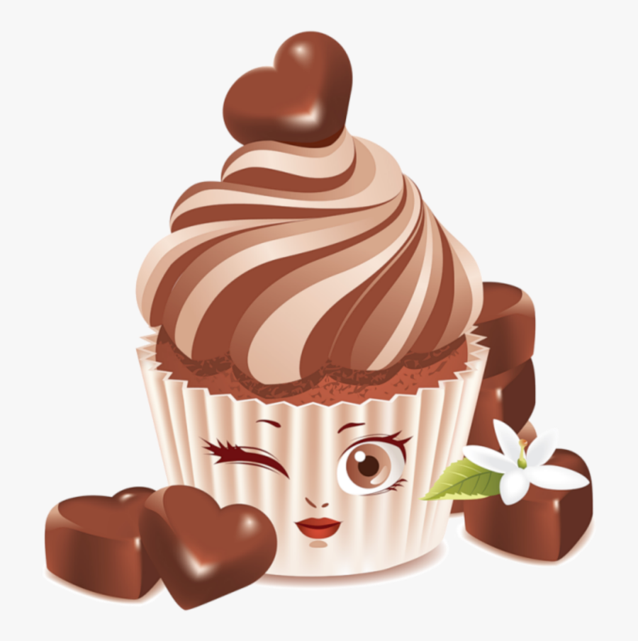 #mq #chocolate #cupcake #dessert - Ice Cream Cake Png Vector, Transparent Clipart