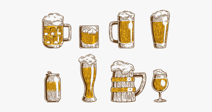 Cerveja Icons Vektor - Cerveja Desenho Giz Png, Transparent Clipart