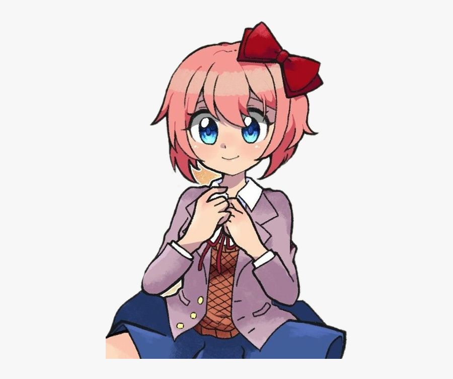 Freetoedit Sayori Dokidokiliteratureclub Tierna - Doki Doki Sayori Cute, Transparent Clipart