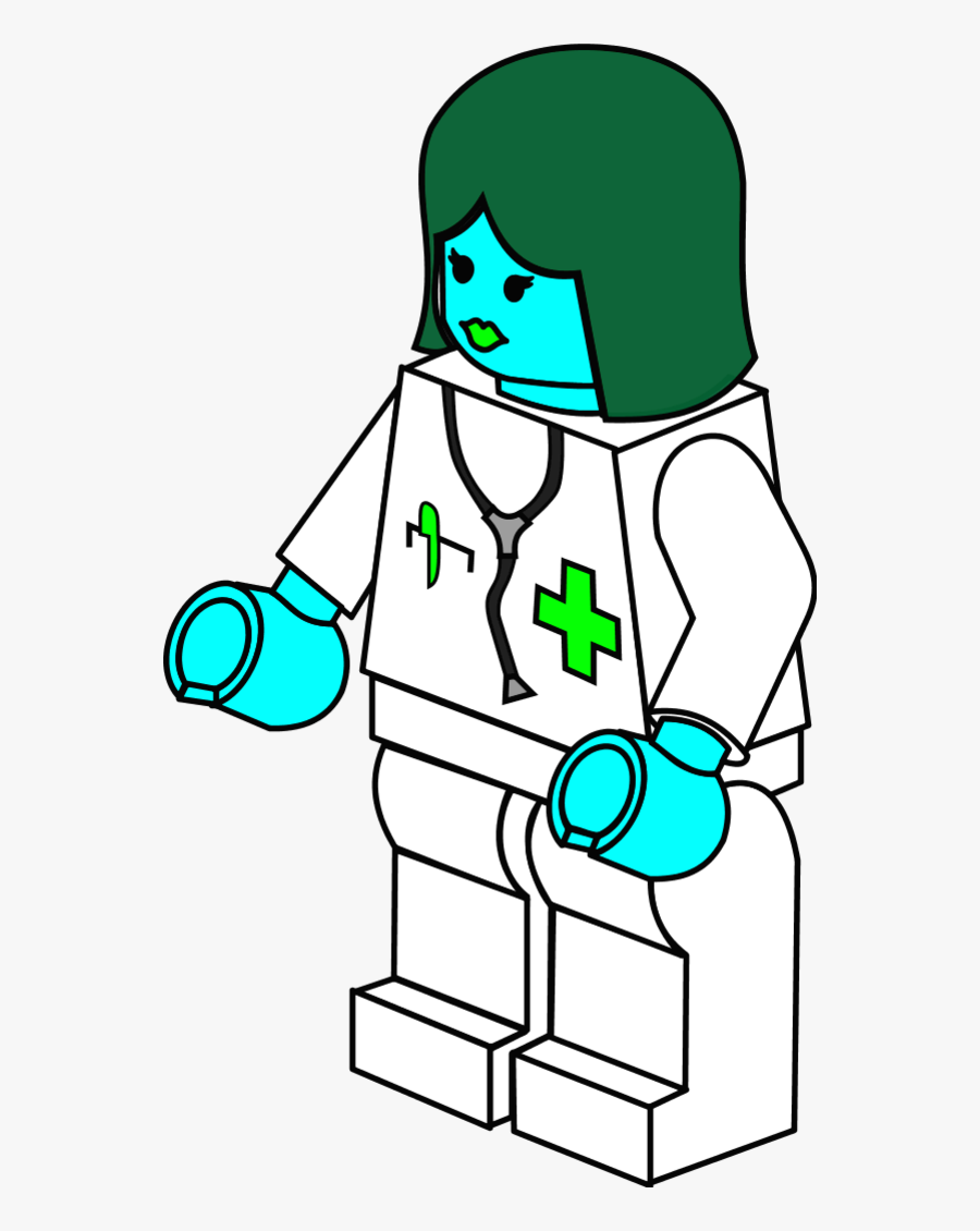 Doctor Female Lego - Lego Doctor Coloring Pages, Transparent Clipart