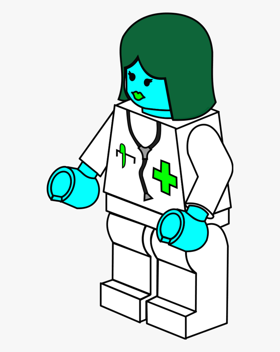 Doctor Female Lego - Lego Doctor Coloring Pages , Free Transparent ...