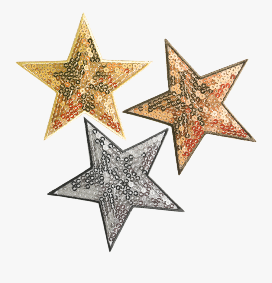 Sequin Star Small Article - Star, Transparent Clipart