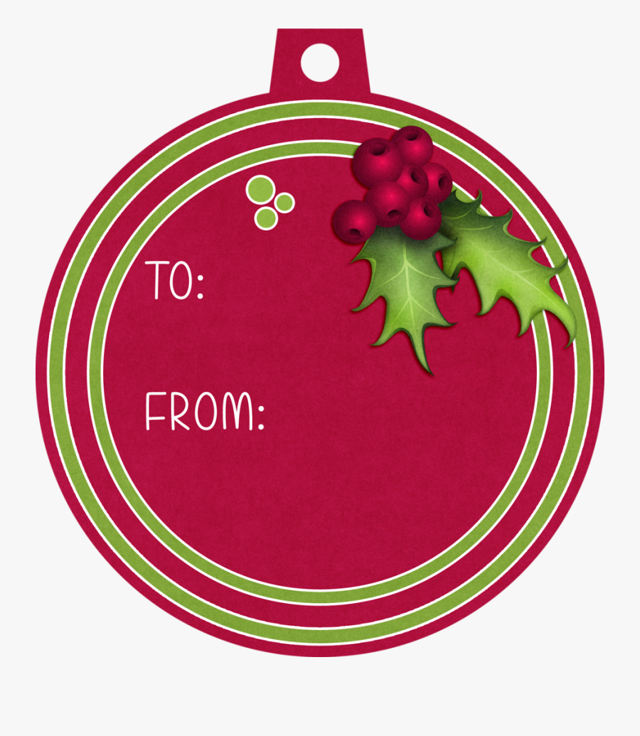 Transparent Christmas Tag Clipart - Clip Art, Transparent Clipart