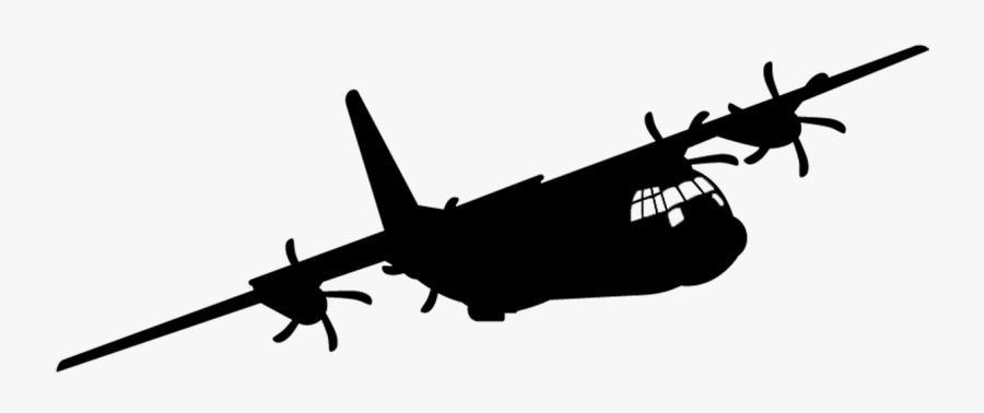 C 130 Hercules Silhouette, Transparent Clipart