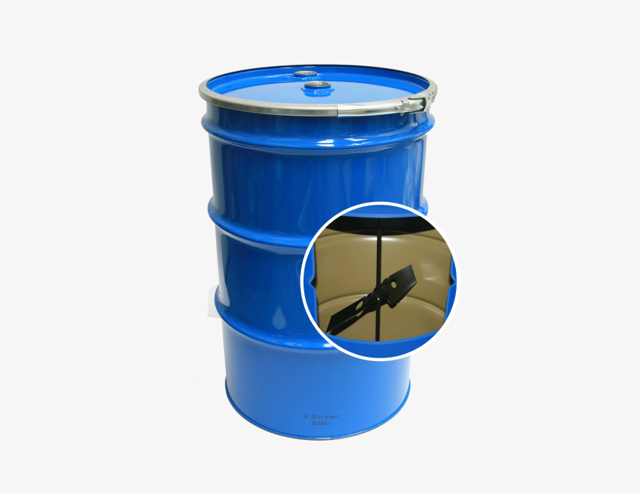 Clip Art Steel Drums Containers Agitator - Stålfat 200 Liter, Transparent Clipart