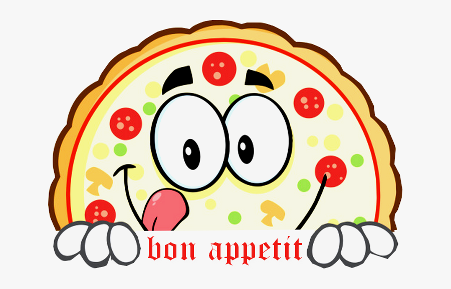 Bon Appetit - Pizza Birthday Invitation Card, Transparent Clipart