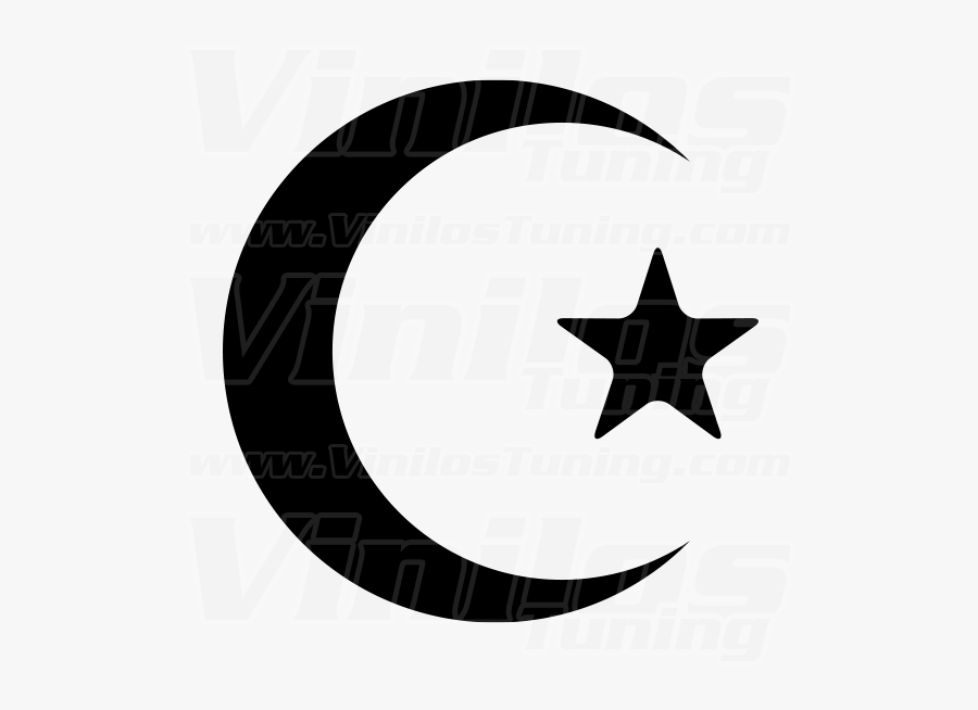 Transparent Crescent Moon Clipart Black And White - Sunni And Shiite Symbols, Transparent Clipart