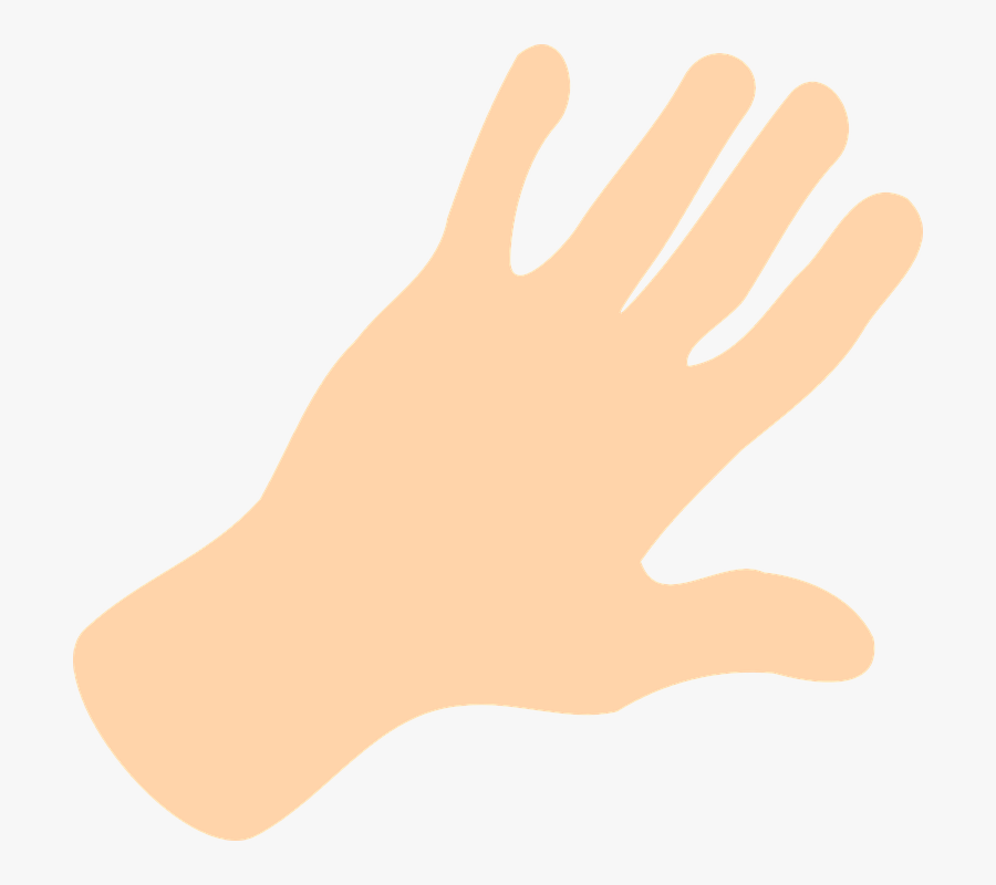 White Open Hand Vector Png, Transparent Clipart