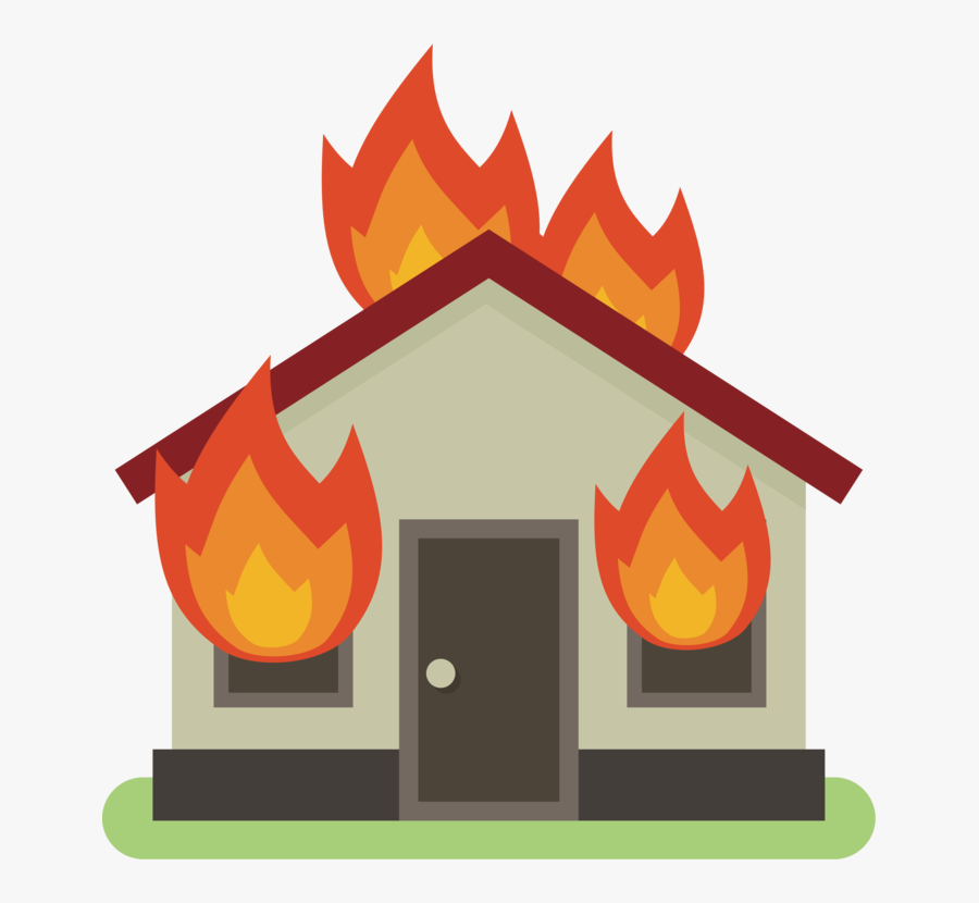 Art,house,roof - Burning House On Fire Clipart, Transparent Clipart
