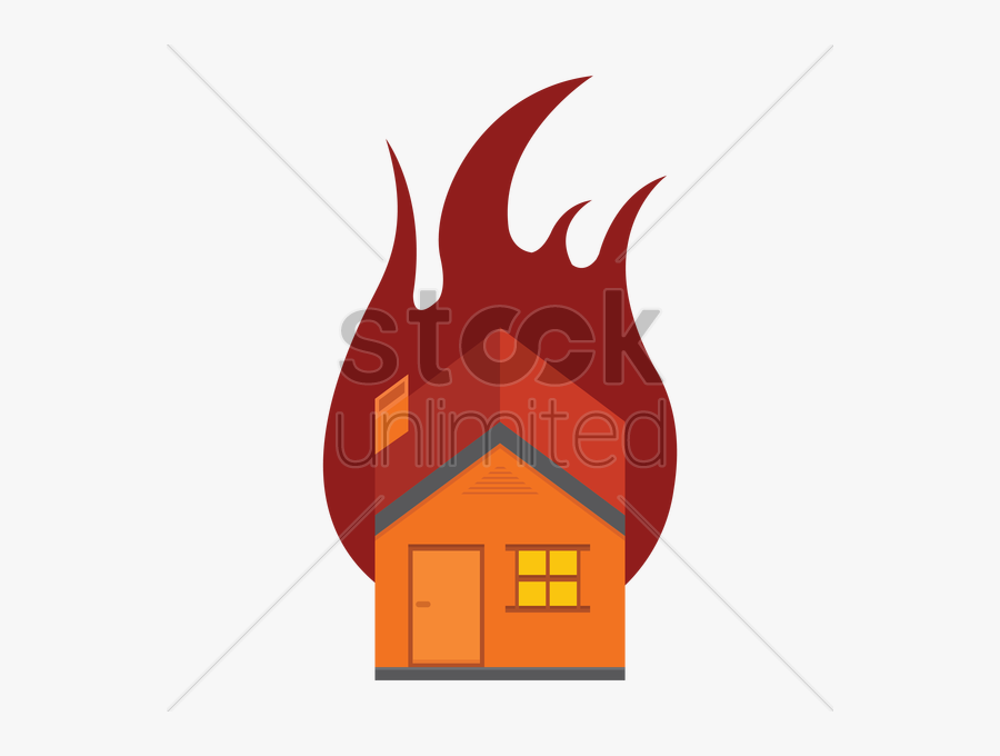 Transparent Burning House Png - Illustration, Transparent Clipart