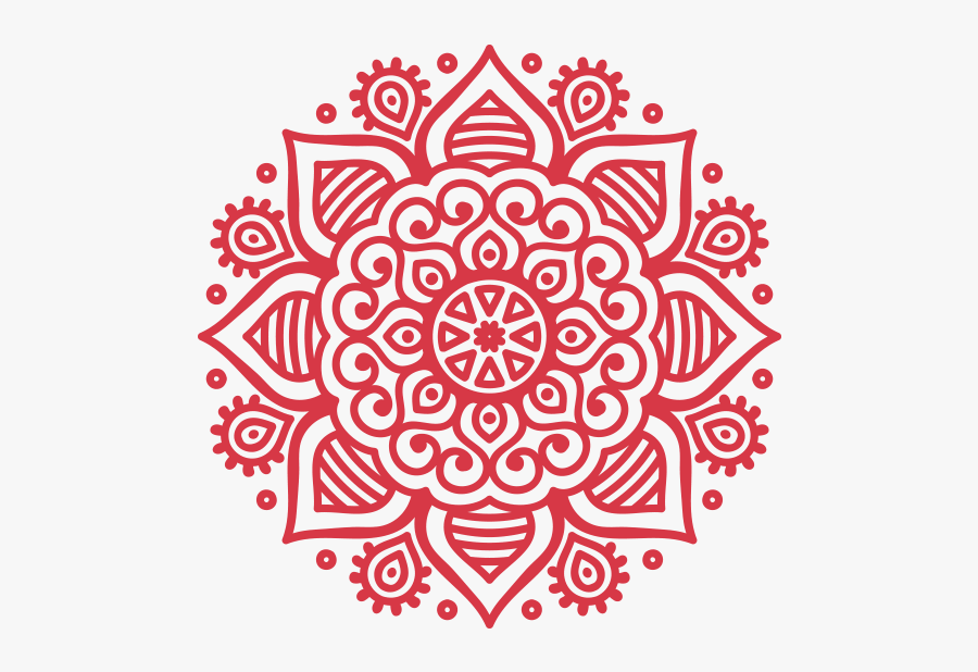 Indian Motifs Png Vector - Circle, Transparent Clipart